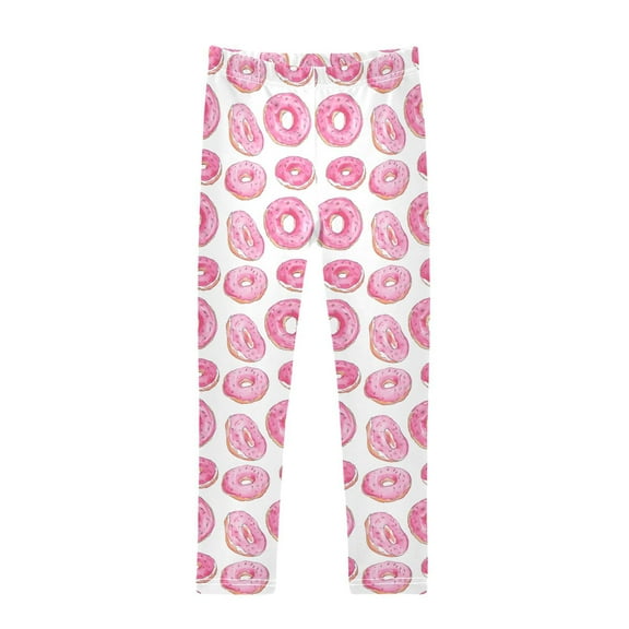 joogoo Girls' Leggings Donut Pattern Yoga Pants 6T