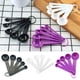 thumbnail image 1 of Juego de 5 Cucharas Medidoras Apilables de Plástico, Utensilios Fáciles de Limpiar, Herramienta Versátil para Hornear, Ideal para Cocinar, Esencial para La Cocina Del Hogar, Colores Negro, B, 1 of 2
