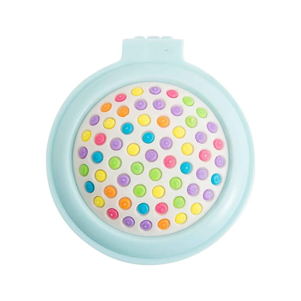 Peine plegable de colores dulces, espejo de maquillaje portátil de color sólido, peine de masaje, peine con cojín de aire