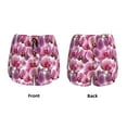 thumbnail image 5 of Lsque Orchids Flowers Printed Women's Running Shorts with Liner Pockets,Elastic Quick Dry Workout Athletic Gym Yoga Shorts,Womens High Waist Shorts-, 5 of 9