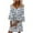 02-Bleu, variante sur QIPOPIQ Robes pour Femmes Robe Évasée à Étages Manches Courtes Robes Décontractées Tendance Robe Midi d'Été à Col en V Robe Mini à Imprimé Offres 2023
