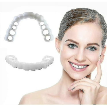 Snap-on Teeth Veneers: Temporary Replacement compatible with Fake Veneers-AF