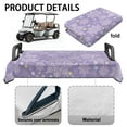thumbnail image 6 of Yuyamidu Christmas Golf Cart Seat Covers 2 Passenger, Snowflake Golf Cart Seat Covers Purple Flannel Gof Cart Seat Blanket Club Car Accessories, 6 of 8