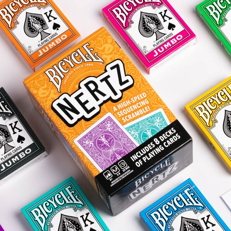 Bicycle Nertz Multiplayer Card Game, Competitive Solitaire, 8