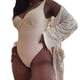thumbnail image 1 of Gibobby Traje de Baño Sexy Bikini Trajes de baño con de corbata para mujer Traje de baño con pliegues Halter Traje de baño(Beige,CH), 1 of 5