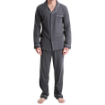 thumbnail image 1 of GIVEITPRO -100% Cotton Jersey Knit, Men's Long Button-Down Sleepwear Pajama Set, 1 of 6