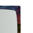 thumbnail image 2 of Ambesonne Colorful Fitted Sheet, Meadow Poppies Sky, Twin Size, Green Scarlet Cadet Blue, 2 of 2