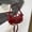 Red#4034, variant on Women's Mini Crescent Crossbody Bag with Bow Accent, PU Leather, Adjustable Strap, Zipper Closure, 16 x 10 x 4 cm, Black, White, Red, Pink