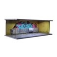 thumbnail image 3 of Siruishop Parking Lot Model Diorama Table Decor 1/64 Craftsmanship Collectibles Miniature Building Scene Photo Prop for Car Enthusiasts Graffiti pattern, 3 of 8