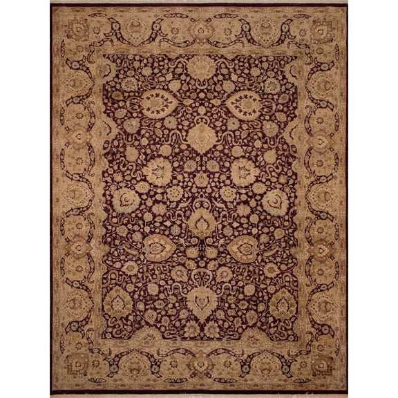 Versailles Laura Eggplant/Beige Rug, 9'1" x 12'0"