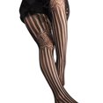 thumbnail image 1 of Bas en Maille à Motif de Fleurs pour Femmes, Dentelle, Creux, Bas Résille pour Femmes, Collants, Bas, 1 of 6