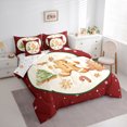 thumbnail image 3 of Homewish Xmas Tree Cookie 7-Piece Twin Bedding Sets,Merry Christmas Bedding Comforter Set,Kawaii Gingerbread Man Sheet Sets For Kids,Breathable Home Decor Reversible, 3 of 8