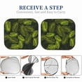 thumbnail image 6 of Fotbe Tropical Palm Leaves Fern Leaf 2-Piece Car Windshield Sun Shade | Sun Blocker for Car Windshield | Foldable Automotive Interior Accessories for Sun Protection-Small, 6 of 7