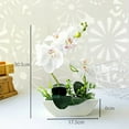 thumbnail image 3 of Artificial Phalaenopsis Orchid Plant In Ceramic Pot Large Fake Flowers For Home Decor Table Centerpiece Wedding Decoration Indoor, 3 of 4