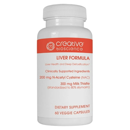 Creative Bioscience Liver Detox Formula Capsules, 60 (Best Foods For Your Liver)