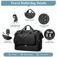 thumbnail image 6 of SYCNB Large Weekend Bag for Women, Best Weekender Travel Bag with Shoes Compartment, Duffel Tote Bag for Gym Travel Hospital, Carry-On Overnight Bag, Black, 6 of 7