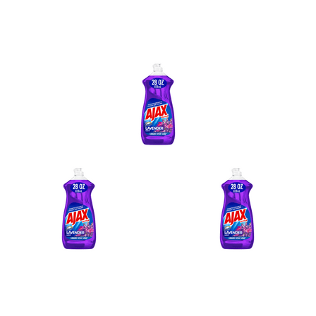 Ajax Ultra with Fabuloso Lavender Scent Liquid Dish Soap (28 fl oz  x 3 ) – 3 Pack bottles