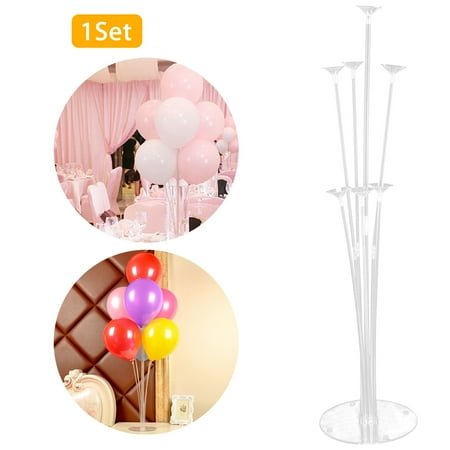 Classroom Christmas Party Decorations Table Balloon Stand Kit for Birthday Party Decoration and Wedding Decoration, Happy Birthday Balloons Decoration for Party and Christmas Decoration -5.3/4.3/2.3 Ft ()