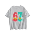 thumbnail image 2 of Six Seven Ice Cream Shirts for BoysGirls, Ice Cream Drip Tee-Funny 6 7 Short Sleeve Tops,Gray 90cm, 2 of 6