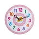 thumbnail image 2 of Reloj analógico silencioso para niños, reloj de aprendizaje para niños, reloj de pared educativo de rosa para decoración de habitaciones,, 2 of 9