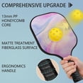 thumbnail image 4 of Pickleball Paddles Set Of 1, Fiberglass Surface, Liquid & Marble Print, 1 Paddles, 2 Balls & Bag, 4 of 5