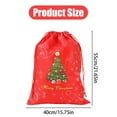 thumbnail image 3 of Christmas Drawstring Bags,Stand Up Gift Bags,Sacks Xmas Wrapping Storage Bags for Christmas Candy Goodie Holiday party Favors,Xmas Holiday Party Decoration Supplies(Red,15.75 x 21.65 Inch), 3 of 5