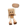 thumbnail image 2 of Muñeco Oscilante Muñeca Bamboleante de Madera Adorno Artesanal Decoración Portátil Escritorio Coche Adecuado para Oficina Salón Dashboard Regalo, 2 of 9