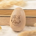 thumbnail image 2 of Hyperi Wooden Egg He Is Risen Decor, Easter Decorations For Home, Easter Gifts Religious, 2 of 7