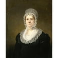 thumbnail image 2 of Jan Willem Pieneman 15x18 Black Ornate Wood Framed Double Matted Museum Art Print Titled - Portrait of Sara De Haan, Widow of the Amsterdam Underwriter Cornelis Hartsen (1820 - 1832), 2 of 5