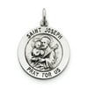 Sterling Silver Antiqued Saint Joseph Medal QC5685