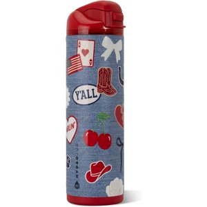 24 oz Insulated Water Bottle with Straw and Chug Lid