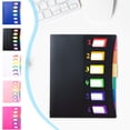 thumbnail image 1 of Sentmoon File Folder Organizer File Folder 6 Grids Rainbows Classification Organ Pack Office Data Storage Folder A4 Paper File Organizer With Elastic Buckle Closure For Home School Offices, 1 of 7