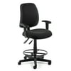 OFM Posture Series Swivel Task Chair with Arms and Drafting Kit, Fabric, Mid-Back, in Black (118-2-AA-DK-805)