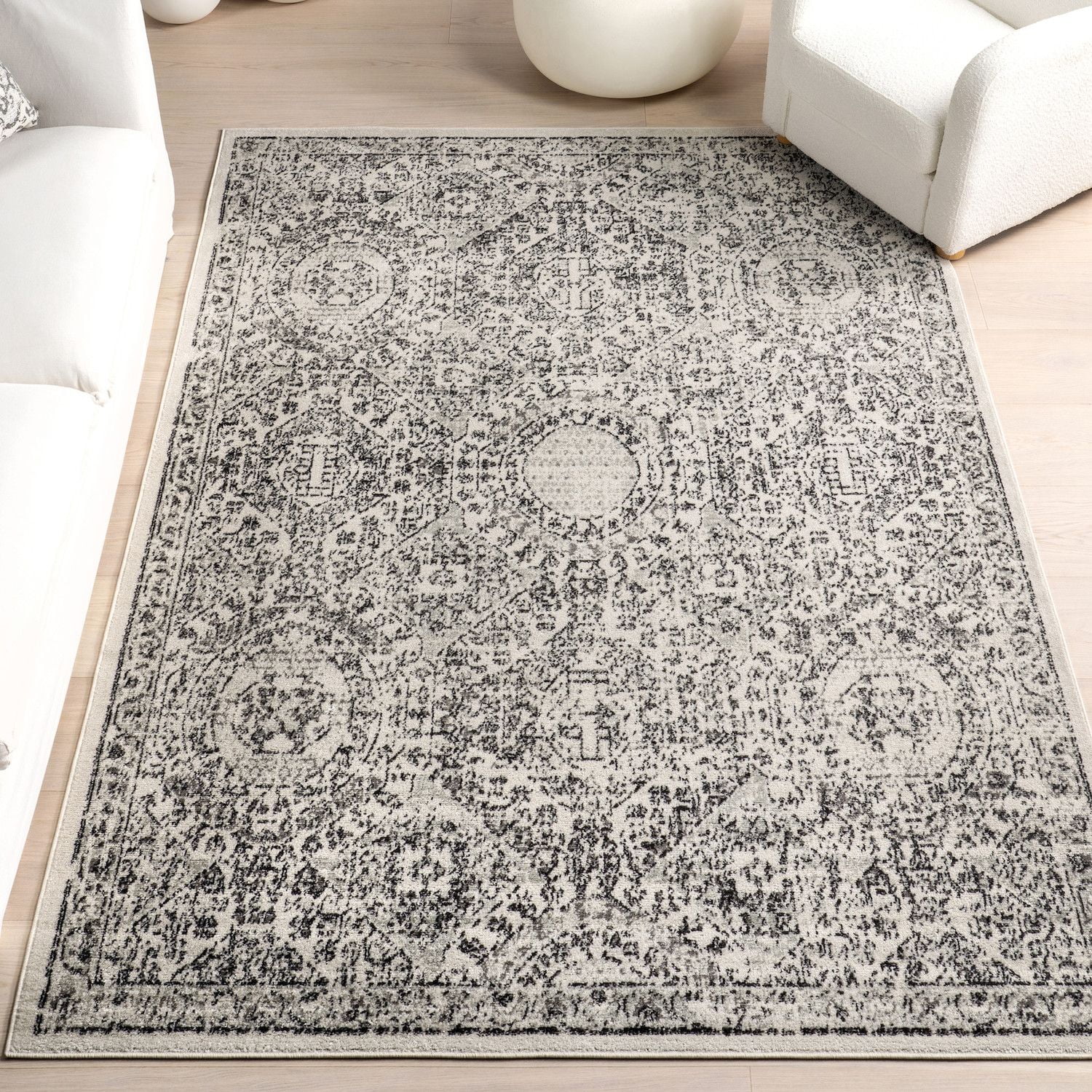 nuLOOM Zara Vintage Medallion Area Rug, 10' x 14', Rust