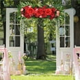 thumbnail image 6 of Artificial Flower Swag, Front Door Decor, 25.6 Inch Peony and Hydrangea Arch Garland with Leaves, Wedding and House Decoration, Faux Floral Wreath for Indoor Outdoor Use, 6 of 7