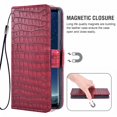 thumbnail image 4 of Case for Samsung Galaxy S8, Mobile Phone Case with Card Holder, Stand Flip Protective Cover - Red, 4 of 7