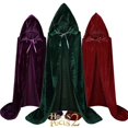 thumbnail image 1 of Sanderson Sisters Cape Mary Sarah Winifred Costume Christmas Adult Children Medieval Cloak W O, 1 of 1