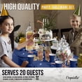 thumbnail image 3 of Tableware Party Kit for 20 Guests - Royel Blue 222 piece, 3 of 6