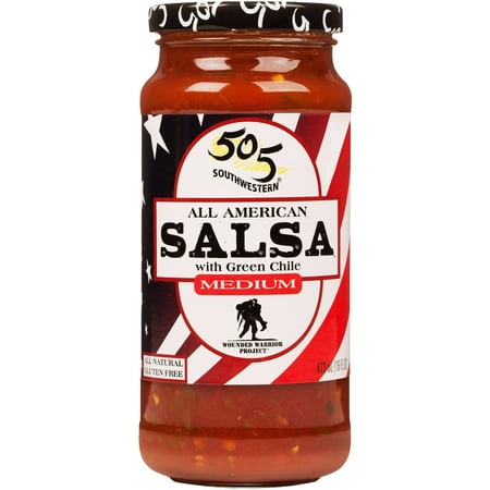 505 Southwestern All American Medium Salsa with Green Chiles, 16 fl oz