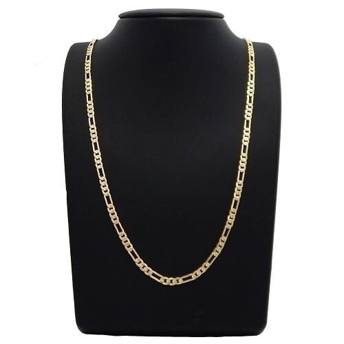 14K Gold Filled Thin Figaro Chain 24" unisex