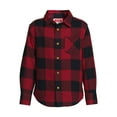 thumbnail image 3 of Wrangler Boys’ Long Sleeve Flannel Shirt, Sizes 4-18 & Husky, 3 of 5