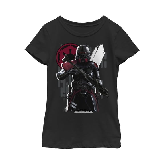 Girl's Star Wars Jedi: Fallen Order Second Sister Inquisitor  Graphic Tee Black Large