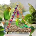 thumbnail image 3 of Juguete Columpio para Pájaros con Esterilla de Hierba Marina para Loro MUYG con Juguetes para Masticar, 3 of 7