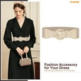 thumbnail image 3 of WHIPPY Women Elastic Wide Belt, Stretch Waist Belt for Dresses, 3 of 6