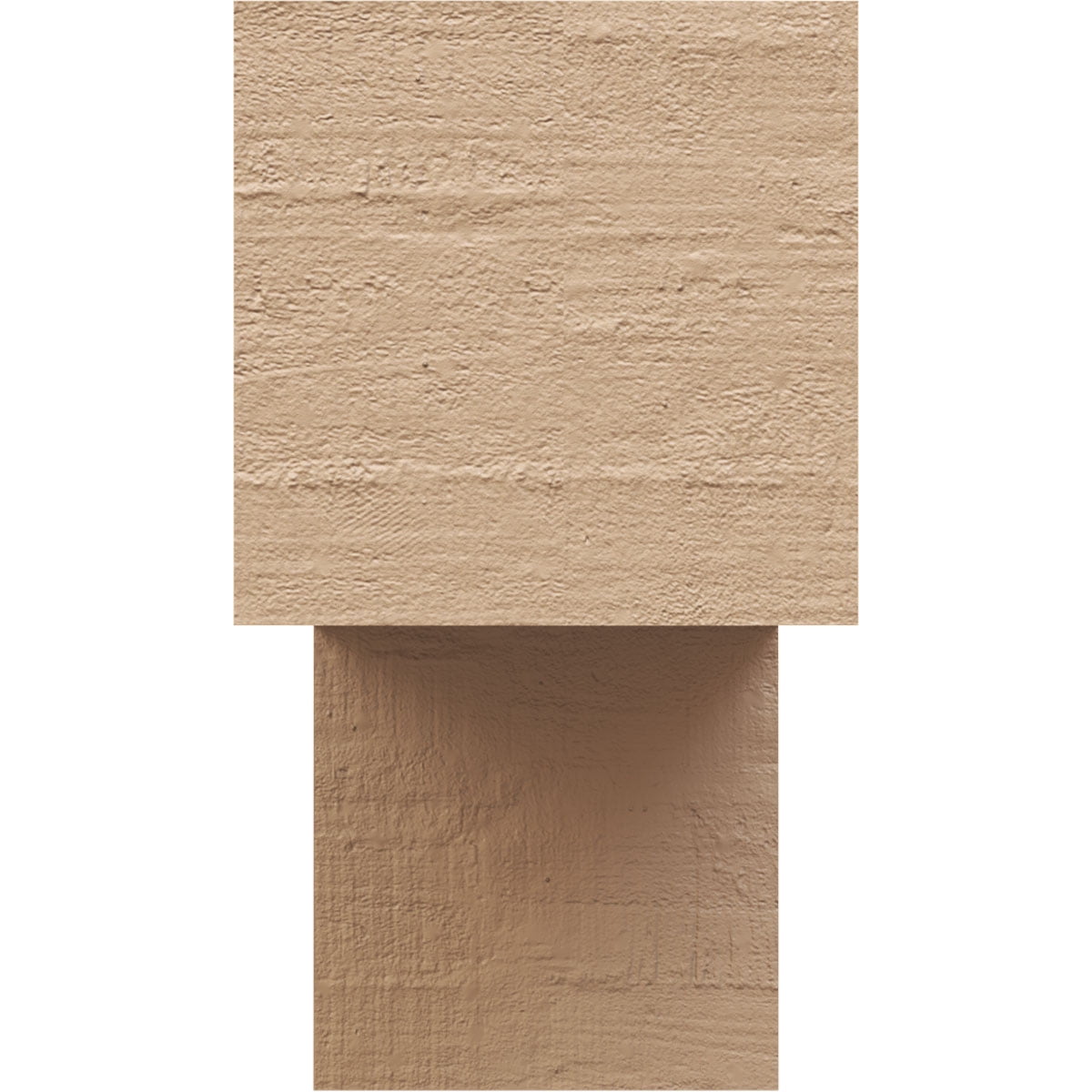 4"W x 12"D x 8"H Classic Chapel Hill Rough Cedar Woodgrain TimberThane Corbel, Primed Tan