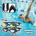 thumbnail image 2 of Gafas de natación para adultos, hombres y mujeres, galvanizadas, de alta definición, impermeables y antivaho., 2 of 7
