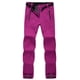 thumbnail image 4 of Pantalones elásticos de invierno para senderismo para mujer, pantalones Softshell de lana para deportes al aire libre, pantalones impermeables para senderismo y esquí de montaña para mujer, 4 of 5