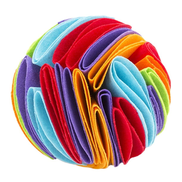 Pet Dog Sniff Toy Puppy Plaything Colorido Pet Dog Masticando juguete de comedero lento