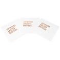 thumbnail image 2 of Koyal Wholesale Rose Gold Foil Leftovers Are For Quitters Saying Cocktail Napkins, 5-Inch Bulk 50-Pack Count 3-Ply, 2 of 5