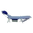 thumbnail image 2 of Mainstays Folding Backpack Face-Down Beach Fabric Lounger, Blue & White Stripe, 2 of 11